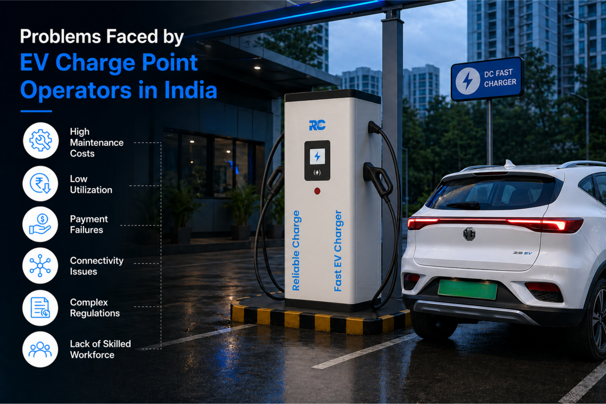 Challenges faced by EV charge point operators in India