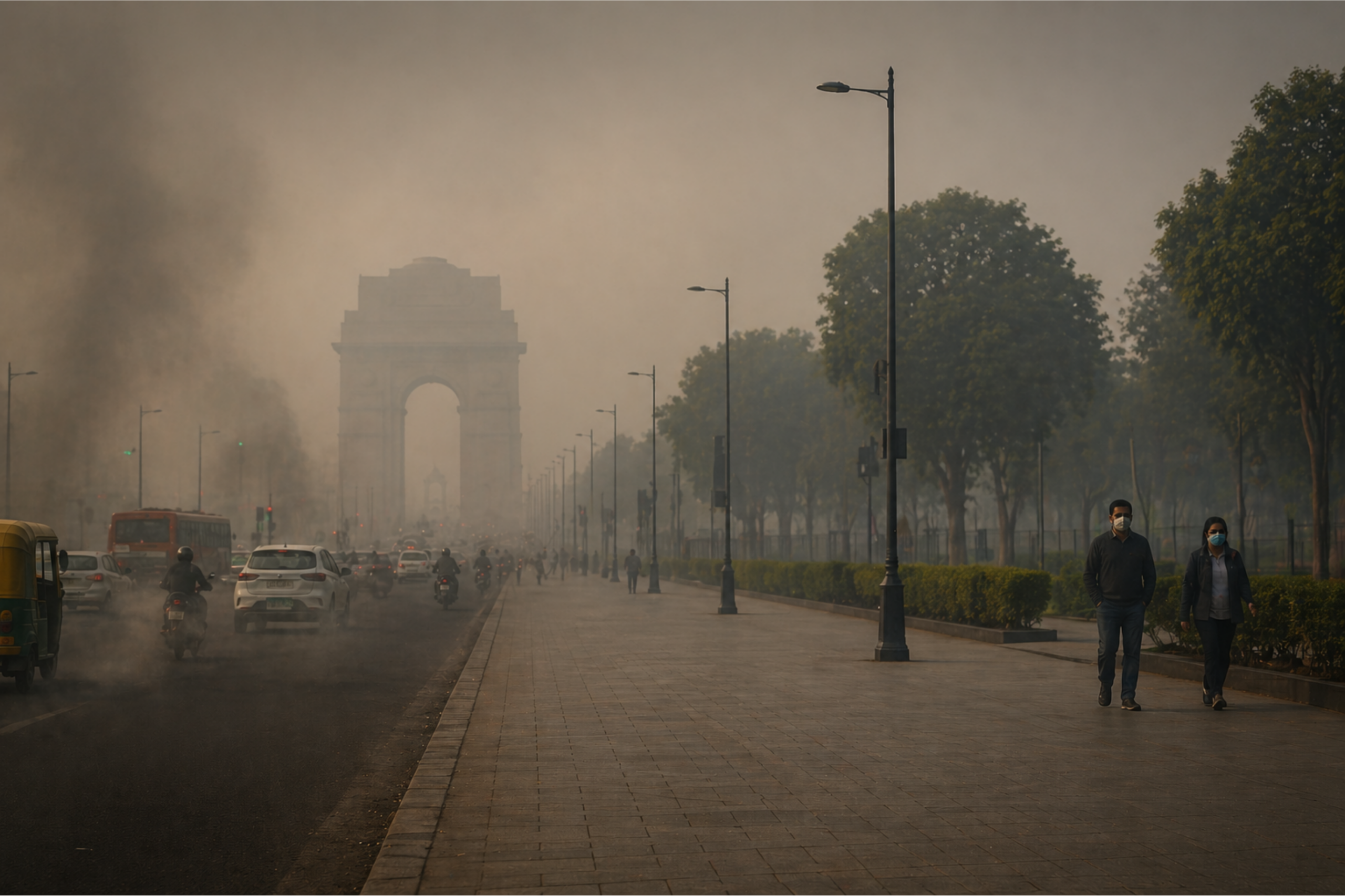 Delhi air pollution and actions to improve air quality