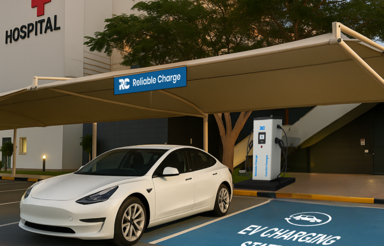 Healthcare EV charging station