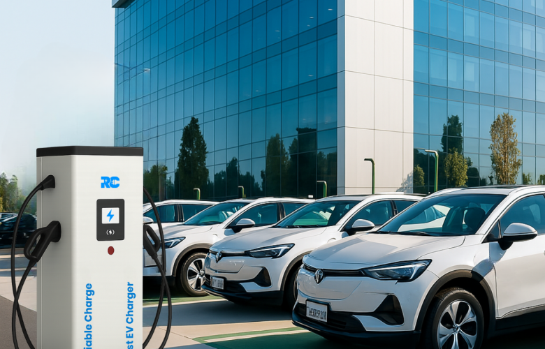 Workplace EV charging station